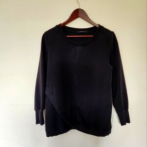 9 Fashion Maternity and Nursing Sweatshirt With Crossover Design *flaw in fabric